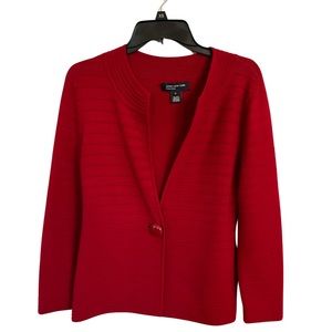 Jones New York red sweater.